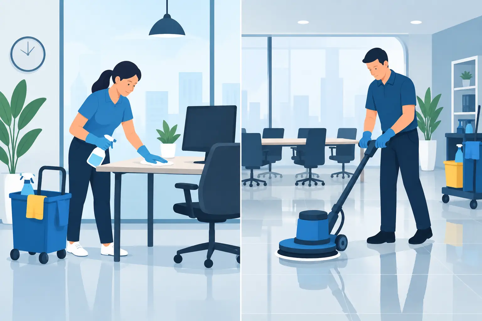 Daily Janitorial Versus Weekly Cleaning Explained